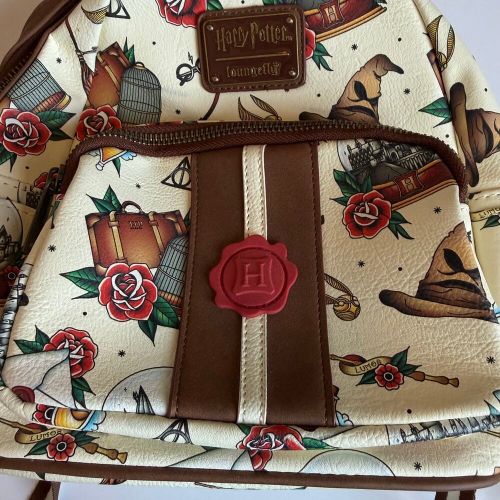 Loungefly Harry Potter Mini Backpack Women's Purse Bag - Picture 4 of 8